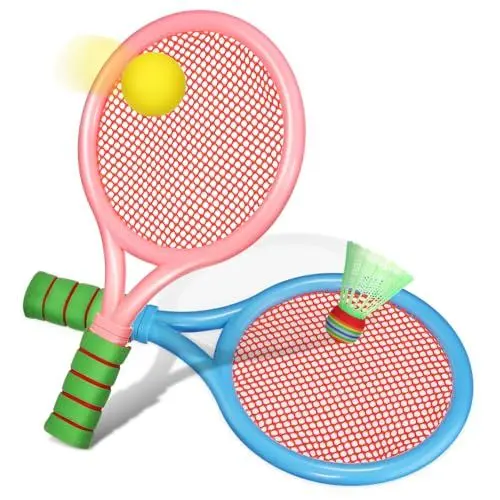 Produktbild: Supvox 1 Set Kinder Tennis Schläger Badminton Sport Schläger Training Schläger Outdoor Sport Spielen Schläger Für Anfänger Spieler Mit Ball