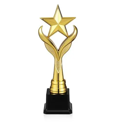 Produktbild: Supvox 1 Stück Goldene Trophäe Kunststoff-Trophäe Siegertrophäe Für Kindersportarten Belohnungen Siegerpreise Partygeschenke Für Wettbewerbe Zeremonien