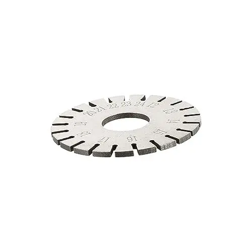 Produktbild: Supvox 1 Stück Schnur Saitenmesser Dickenmesser Aus Metall Messwerkzeug Für Profis Klavierdrahtgrößen Mm Metalllehre Hotfix-tool Stimmgerät Für Klavier Restaurator-tool Prüfer Haupt