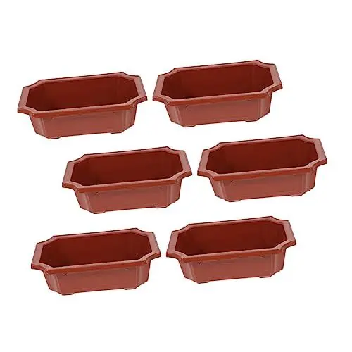 Produktbild: Supvox 24 STK Blumentopf großer Plastikbehälter Fensterbrett hängekorb deckenkorb Töpfe für Pflanzen Pflanzenbehälter Garten blumentöpfe grüner Dill Pflanztopf Kindergarten Bonsai rot