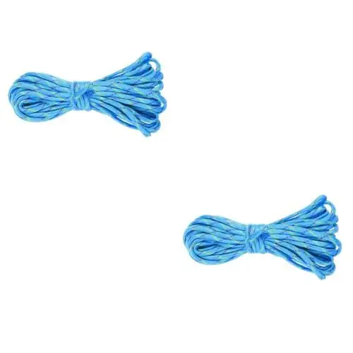 Produktbild: Supvox 2St Fallschirmleine Nylon Schnur nylonseil Camping Rope Parachute Cord Lanyard Rope Keychain Rope Nylonschnur Nylon-Seil für Armbänder flechten draussen Paracord Geflochtenes Seil