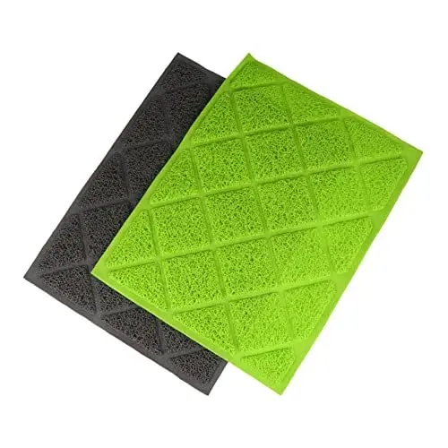 Produktbild: Supvox 2 Stücke Tiernahrung Schüssel Tischset Katze Hund Matte Skid-beständig Wurf Pad