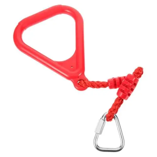 Produktbild: Supvox 2St Kletterseil Turnstangenringe Babyschaukeln für draußen Schaukelstange Runde Schaukeln für Kinder im Freien Gymnastics Rings turngeräte Schwingring Fitnessring Plastik rot