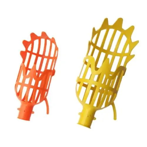 Produktbild: Supvox 2St Obstpflücker aus der Luft Gartenpflücker Obstfänger für Bäume Körbe pflücken Zupfer Korb Plastikpflücker Kopf zum Pflücken von Obst Termine Werkzeug Zitrone Kirsche pp-Material