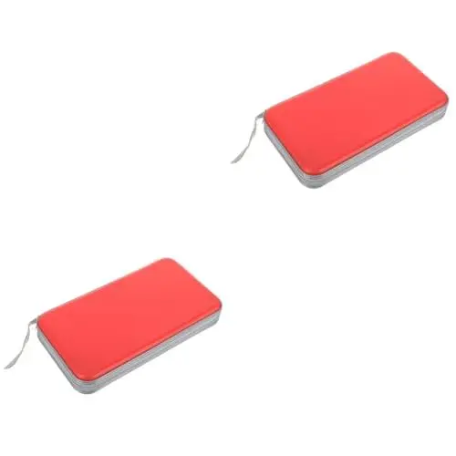 Produktbild: Supvox 2 Stück 80 CD Taschen Dvd Aufbewahrung CD Halter Aufbewahrungshüllen Dvd Halter CD Geldbörse Dvd Hülle CD Tragetasche CD Aufbewahrung CD Organizer CD