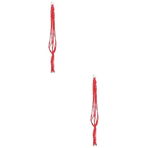 Produktbild: Supvox 2 Stück Blumenampeln Netz Makramee Pflanzenhalter Topflappen Für Zimmerpflanzen Hängepflanzenhalter Luftpflanzen Makramee Pflanzenhänger DIY Makramee Hängepflanzgefäß