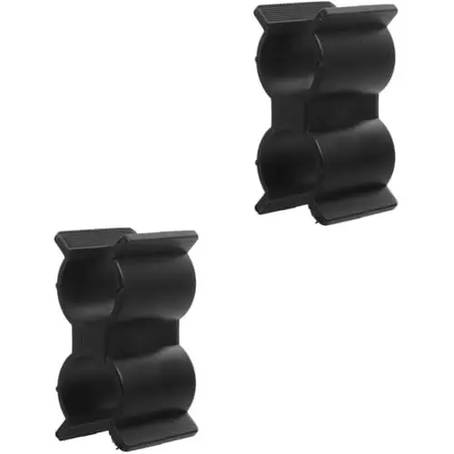 Produktbild: Supvox 2 Stück Rohrschellen Regalverbindungsverschluss Regalclip Zubehör Stabile Schnalle Deckklemme Zaunrohre Verbindungsrohrschelle Bootszubehör Wohnmobil Yacht Clip