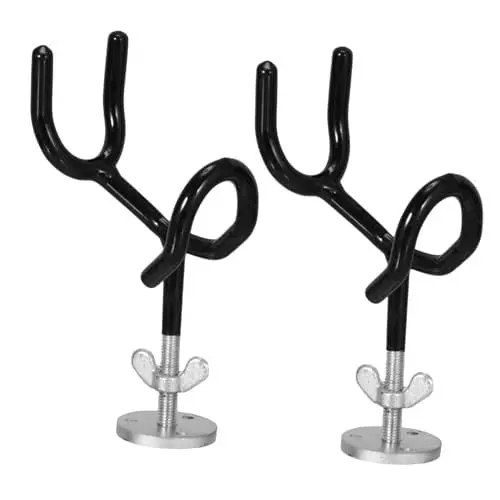 Produktbild: Supvox 2st Angelrutenhalter Angelständer Schläger Für Angelruten Angelrutenständer Mit Sockel Stangenhalter Sperren Angelgestelle Mit Befestigungssockel Rutenhalter Klemmen Stahl