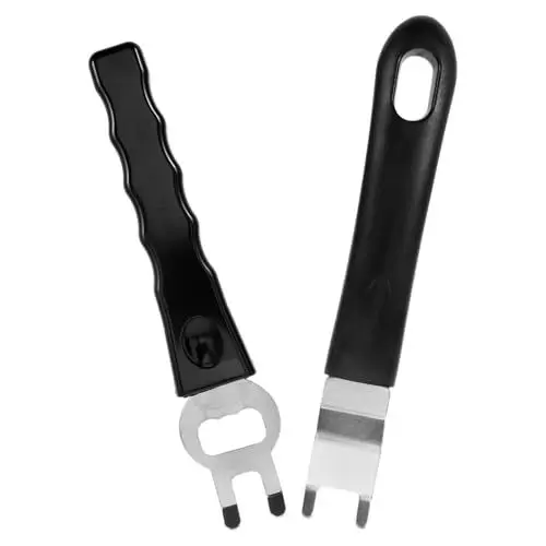 Produktbild: Supvox 2st Brecheisen Praktische Grillrostklemme Plattenheber Outdoor-Picknick-grillheber Greifwerkzeug Für Zu Hause Backformheber Gitterheber Universelle Grillrostheber Rostfreier Stahl