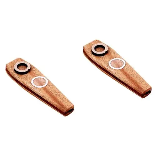 Produktbild: Supvox 2st Kazoo Ukulele-gitarrenpartner Orff-instrument Fachmann Schlaginstrumente Mundflöte Holz-mundharmonika Leichtes Instrument Gitarrenpartner Aus Holz Hölzern Klavier Pfeife Kind