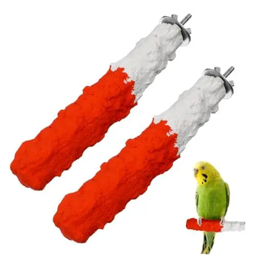 Produktbild: Supvox Sitzstange Für Wellensittiche 2er-Pack Papageien-sitzstange Und Essbares Vogelspielzeug Für Ziervögel