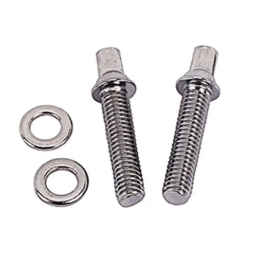 Produktbild: Supvox Leichte Trommel-befestigungsschrauben 2 Stück 34 5 Mm Edelstahl-spannschrauben Mit Unterlegscheiben Silberfarben Für Trommeln