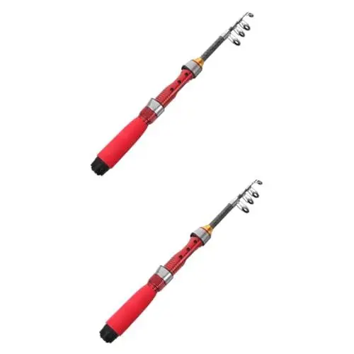 Produktbild: Supvox 2st Ultrakurze Mini-meeresrute Leichte Angelrute Wiederverwendbare Angelrute Kleine Angelrute Praktische Angelrute Ultrakurze Angelrute Angelzubehör Angeln Gfk Angelrute