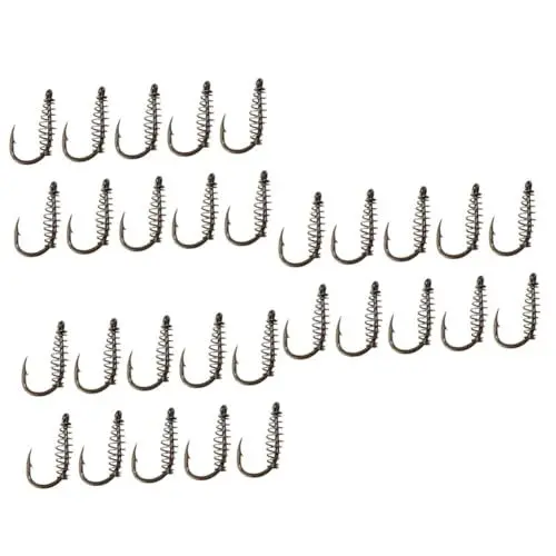 Produktbild: Supvox 3 Sets Robuste Angelköder Für Süßwasserhaken Tragbare Angelhaken Angelausrüstung Für Den Außenbereich Silberfarben Einfach Zu Verwenden Zum Angeln 10 Stück * 3