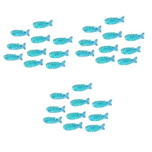 Produktbild: Supvox 30 STK handwerklicher Fisch gefälschtes Mini-Fischdekor Zimtstangen schreibtischdeko Schreibtisch Dekoration Blaue Landschaftsdekor Harz Desktop-Harz-Ornament klein Ornamente
