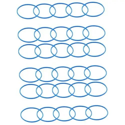Produktbild: Supvox 30 Stk Gummiring Aus Mikrofongeflecht Ersatz-grillring Diy Mikrofongitterring Gefälschtes Mikrofon Blaues Mikrofon Mikrofonschutzring Mikrofon-kugelkopfring 7a Kabellos Lieferungen