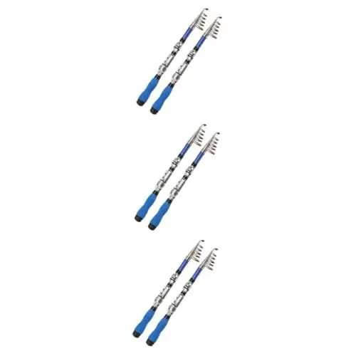 Produktbild: Supvox 3St Angelrute Facilitation stretchbar teleskopschläger karbatsche fernrohre carbolics Komfortabel Angelsport teleskope Fishing Tackle angelhacken teleskopmast tragbar Meerespol
