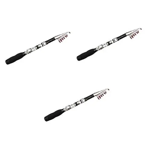 Produktbild: Supvox 3St Angelrute dehnungsstab ausfahrbarer stab angelzubehör angelkasten angelkoffer fliegenfischen Set Meerangeln Angel rutenhalter Angelgerät Reiserute Angeln Tasche Stange werfen