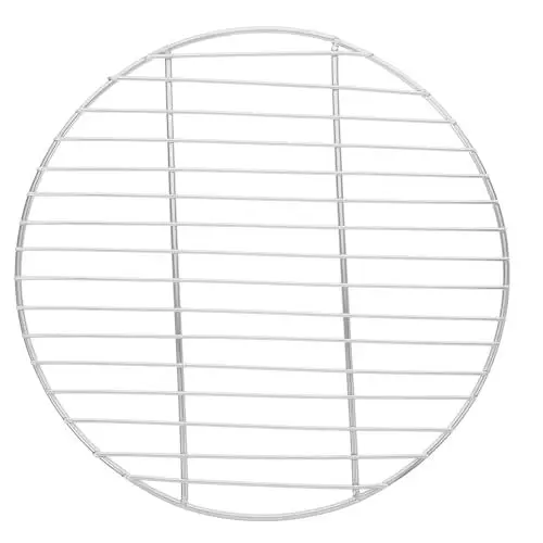 Produktbild: Supvox 3St Grillnetz outdoor grill grillmatten BBQ-Grillmatte Jerky Racks für Pelletgrill Gitternetze für Picknicks rosten Korb rundes Grillgitter Grill-Mesh-Pad Rostfreier Stahl Silver