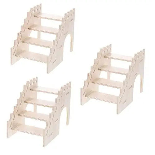 Produktbild: Supvox 3St Kletter Leiter Hamster Spielzeug Hamster Kletterleiter Kleintier Klettergerüst Kreaturennation Chinchilla-Leiter Chinchilla-Käfig-Landschaftsleiter Hamster-Kletterleiter Glas