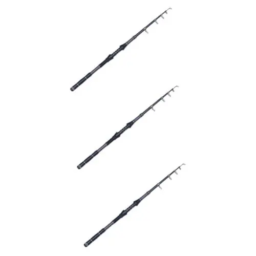 Produktbild: Supvox 3St Kurze Angelrute dehnungsstab ausfahrbarer stab Carbon Fiber angelsets ausziehbare teleskopstange fliegenfischen Set Angler Set Angeln zubehör Saline Angelrute aus Kohlenstoff