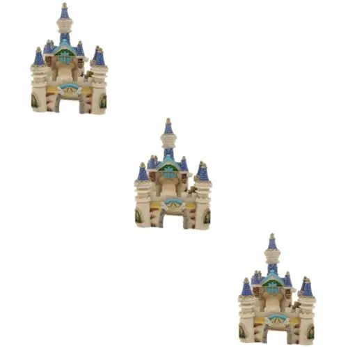 Produktbild: Supvox 3 STK Aquarium Landschaftsbau Burg Schloss klein hüpfburg klein Aquarienhausverzierung künstliche Aquarienverzierung Ornament Betta-Aquarium Aquarium-Harz-Schloss Aquarienschloss