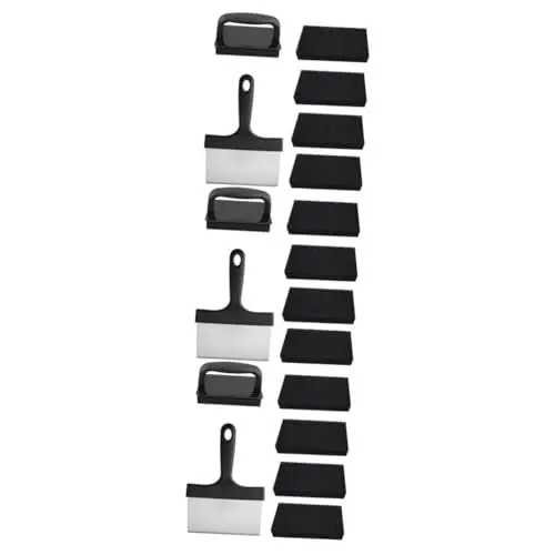 Produktbild: Supvox 3 Sätze 6Tlg BBQ-Reinigungsset Reinigungsspachtel sichere Grillbürste grillputz bürste Grill-reinigungsbürste Haushaltsreinigungsbürste Grill reinigungsbürste Scheuerschwamm Suite