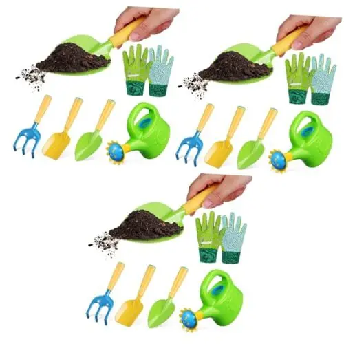 Produktbild: Supvox 3 Sets Outdoor Pflanzwerkzeuge Garten Handrechen Gartenkelle Handschaufeln Kleine Schaufeln Strauchrechen Laubharken Handrechen Grabkelle Lockerung des Bodens Rechen