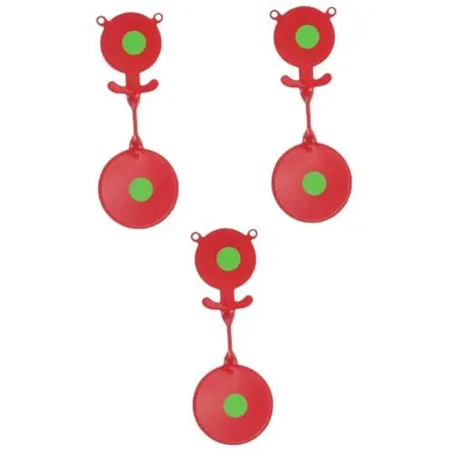 Produktbild: Supvox 3 Sätze Schießziel schießspiele schiessscheiben Zielbrett Darts Outdoor-Spielset Spielzeug für draußen -Spielzeug Doppelkopf Metall Zubehör Schleuder rotieren Übungsziel Eisen