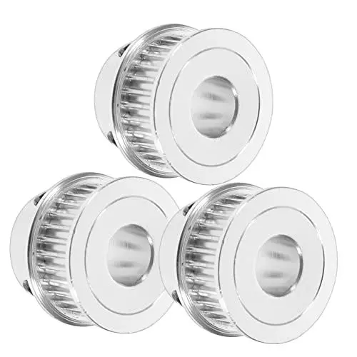 Produktbild: Supvox Pulley 3 Stück 30 Gt2 Synchronriemenscheibe Umlenkrolle Aluminium Synchronrad Zahnriemenscheibe Riemenscheibe Mit 30 Zähnen Räder Getriebeteil Zahnriemenrad Mechanisch Aluminiumteile 3d