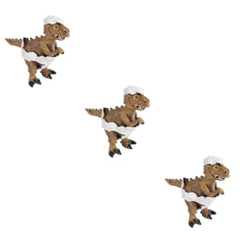 Produktbild: Supvox 3st Klettern Haustierbox Dekoration Künstlicher Dinosaurier Aquarium Reptilienterrarien Figuren Spielzeug Kuchen Topper Reptilienkäfigverzierung Actionfiguren Harz Rinde Kriechen
