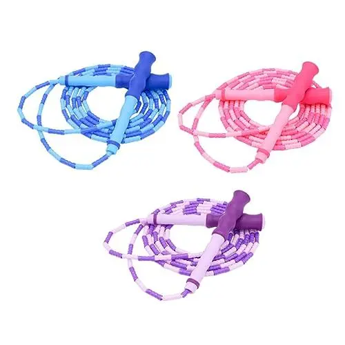 Produktbild: Supvox 3stücke Seil Springen Für Junge Mädchen Outdoor Springseile Verstellbare Springseile Mit Perlen Fitnessgerät Für Damen Herren Sportbedarf