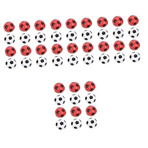 Produktbild: Supvox 48 STK Mini-fußball Tischfußballbälle Tischspiel Fußbälle Tischfußball-ersatz Tischfußball-spielbälle Offizielles Tischspiel Umweltfreundlicher Kunststoff Ersetzen Kind Ersatzteile
