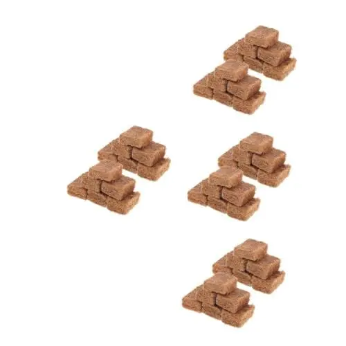 Produktbild: Supvox 4 Sätze Grillfeueranzünder Feuerquadrate Für Feuerstellen Feuerstarter Feueranzünder Für Innenkamin Anzündblöcke Für Holzkohle Feueranzünder Für Den Kamin Brown Wachs 10 Stück * 4