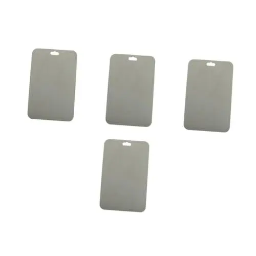 Produktbild: Supvox 4 Stück Camping-Schneidebrett Tischset aus Silikon Schneidebretter spülmaschinenfest Schneidebretter aus Silikon Schneidebrett doppelseitig süßes Schneidebrett Plastik Light Green