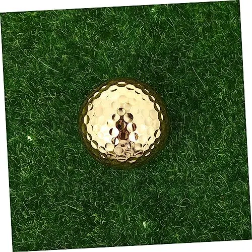 Produktbild: Supvox 4stücke Goldene Golf Übungsbälle Für Innen Und Außentraining Langlebige Trainingshilfe Für Putting-übungen Für Spieler Alters Und