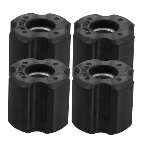 Produktbild: Supvox 4 Stück Rasenmäherlager Vorderradlagersatz Radlager Tauschen Rasenmäher Teile Zubehör Für Rasenmäher Kraftstofftank-tüllenbuchse Black Sport