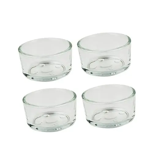 Produktbild: Supvox Multifunktionaler Futternapf Für Reptilien Aus Glas 4er-Set – Ideal Für Haustiere Wie Eidechsen Schildkröten Und Grillen – Nicht