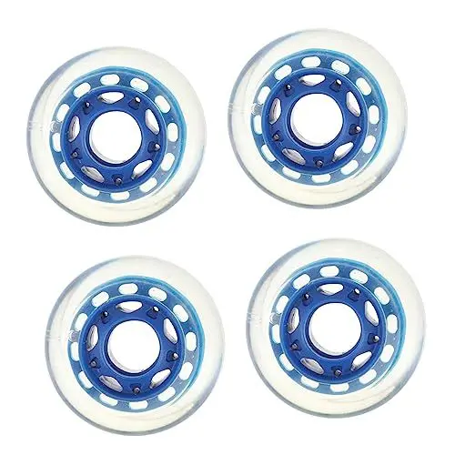 Produktbild: Supvox 4 Stück 70 Mm Pu-rollschuhräder Mit Hoher Elastizität Ersatz-schlittschuhräder Für Skating-Schuhe