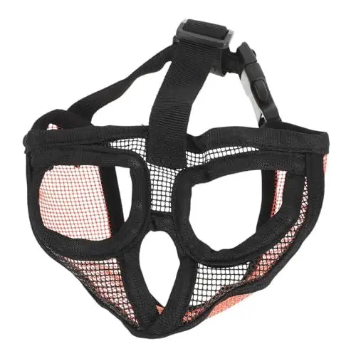Produktbild: Supvox 4stücke Einstellbarer Maulkorb Für Hunde Atmungsaktives Netz Bequem Für Kurze Schnauzen Verhindert Beißen Und Kauen Leicht Zu Reinigen Sicher Und Langlebig Für Kleine Bis