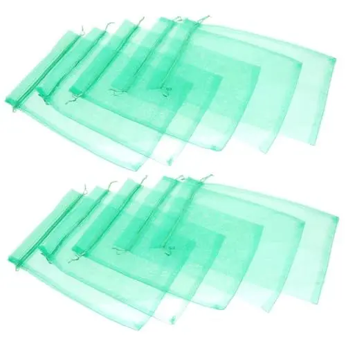 Produktbild: Supvox Obstbeutel für Obstbäume Obstnetzbeutel Obstnetzbeutel Pflanzenschutzbeutel Obstbeutel 50 Stück 10x15cm Grün Organza