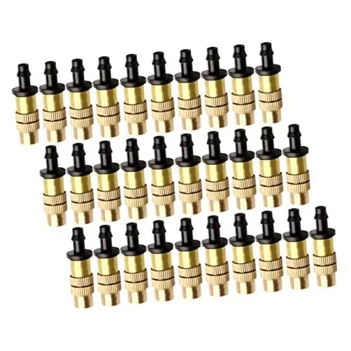 Produktbild: Supvox 50 Stück Tropfbewässerungsdüse Sprinkler für Bewässerungssysteme Sprühdüsen Nozzle spritzdüse reneg Schlauchtülle Dachkühldüse Gemüsebewässerungsdüse automatisch Kupferdüse Tropfer