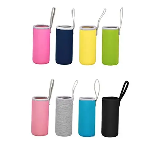 Produktbild: Supvox Isolierter Wasserflaschenhalter 550 Ml Leicht Zu Reinigen Isolierte Tasche Becher-Set 6 8 X 19 cm Grau