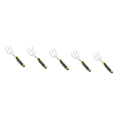 Produktbild: Supvox 5St Gartenfräse Gartengeräte Kleiner Rechen für Blumenbeete Graben Rechen Hof Rechen Werkzeug Gartengabel gartenrechen Metall schwerlast Klaue Jäter Japan Schaufel Grubber Gummi