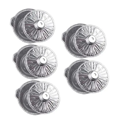Produktbild: Supvox 5St Topf Aluminiumfolie Backtöpfe aluschalen mit Deckel Aluminiumpfannen Camping-Kuchenformen Lebensmittelbehälter Weihnachten Kochtopf Becken Aluminium Blechbüchse