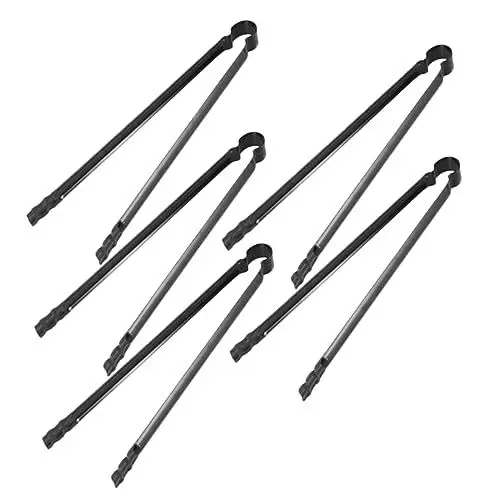 Produktbild: Supvox 5St camping zubehör grill zubehör Grillkohle Holzkohlezange für den Außenbereich Werkzeug Kaminzange Holzgreifer Lagerfeuerzange Grillzubehör Kohleclip Backzangen Metall