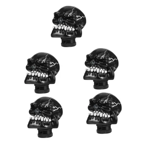 Produktbild: Supvox 5st Schalthebelknauf Totenkopf-auto-schaltknauf Schaltknäufe Kopfschalthebel Skelettkopf-gangschaltung Auto-schaltgriff Totenkopf-schaltknauf Auto Zubehör Harz Automatisch Joystick
