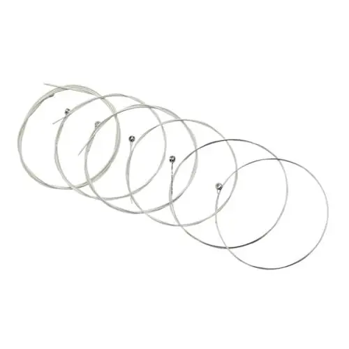 Produktbild: Supvox Saitensatz für Folk-gitarre Ersatzsaiten für Akustikgitarren 0 28–1 32 Mm Durchmesser Saiten Aus Versilberter Kupferlegierung