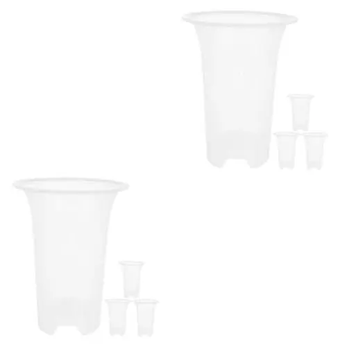 Produktbild: Supvox 8 STK Blumentopf Blumentöpfe Orchideentopf Blumenbank Balkon Kräutertopf Pots Set Pflanzer Pflanzen Gärtnerei Topf Verdicken Container Gartenbedarf Spezielles Becken Schmücken