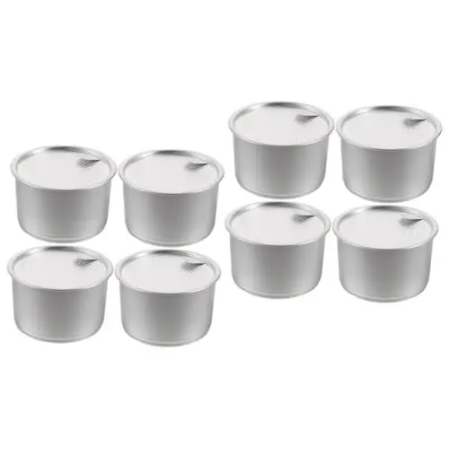 Produktbild: Supvox 8stücke Aluminium Dosen Für Katzenfutter Und Kuchen Lebensmittelechte Aufbewahrungsbehälter Mit Leichtem Langlebigem Design Für Snacks Und Kreative Projekte